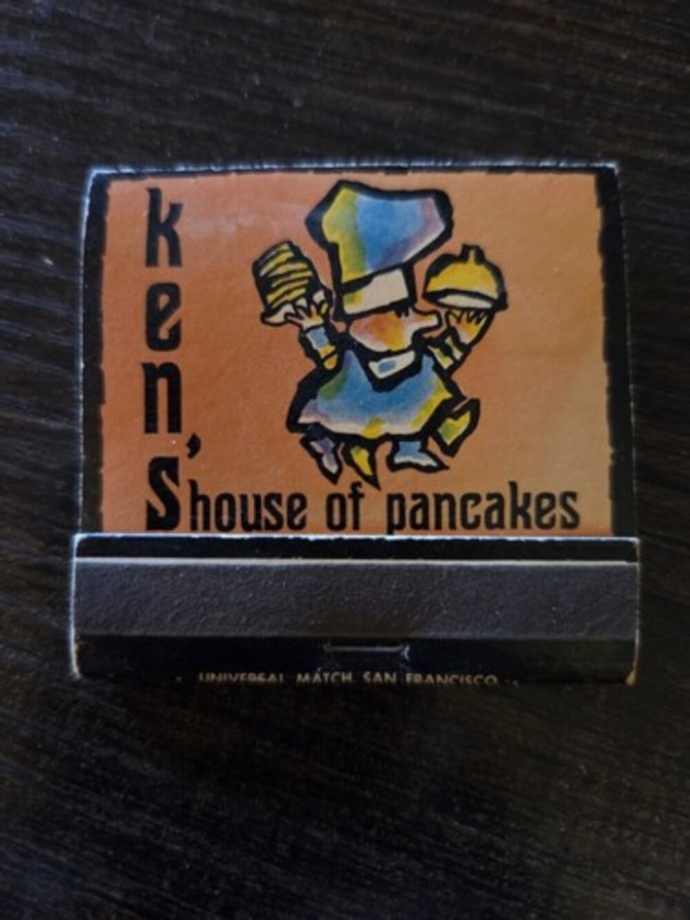 Vintage Ken's House of Pancakes 28 Match Matchbook Never Used Good Condition